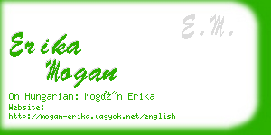 erika mogan business card